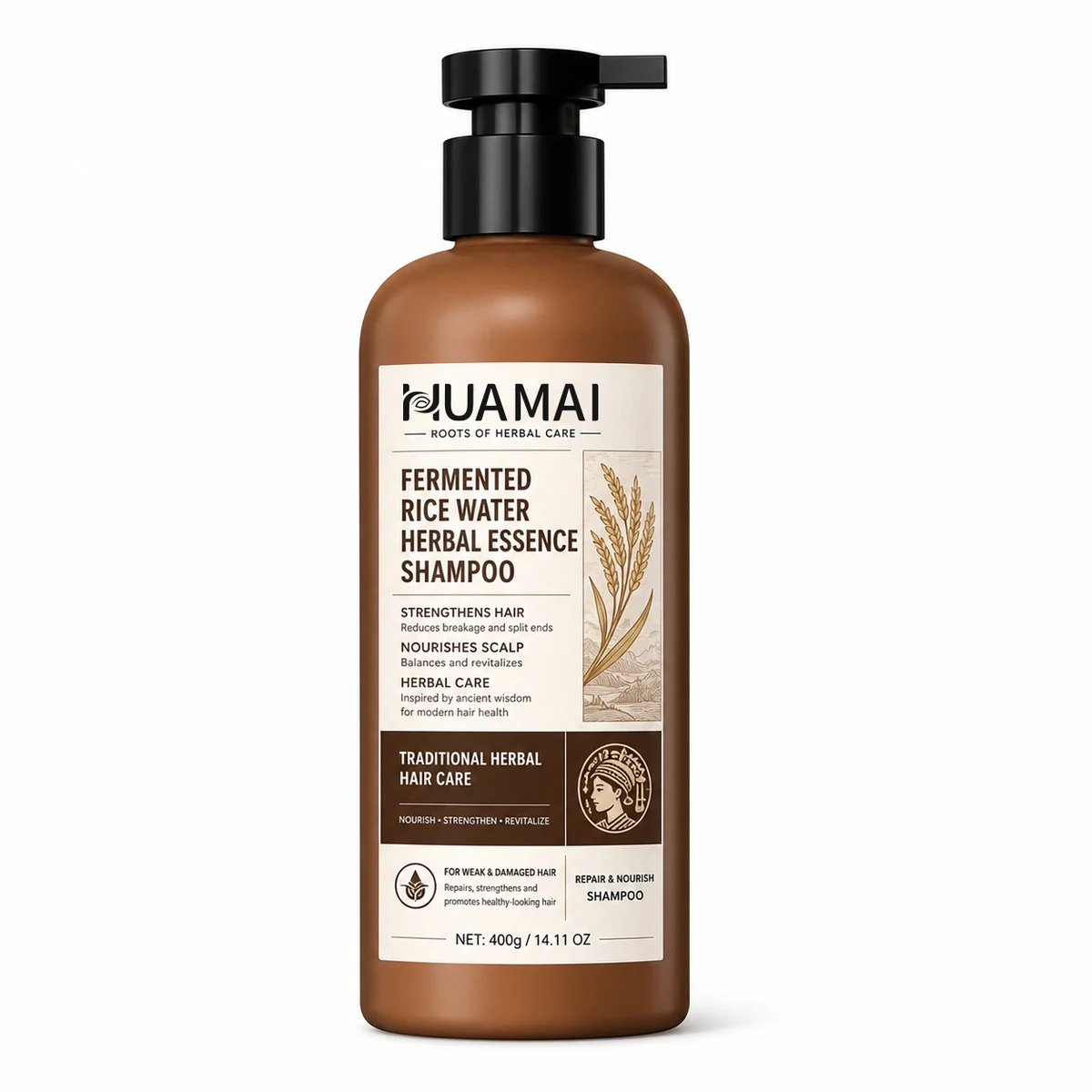 Fermented Rice Water Herbal Shampoo