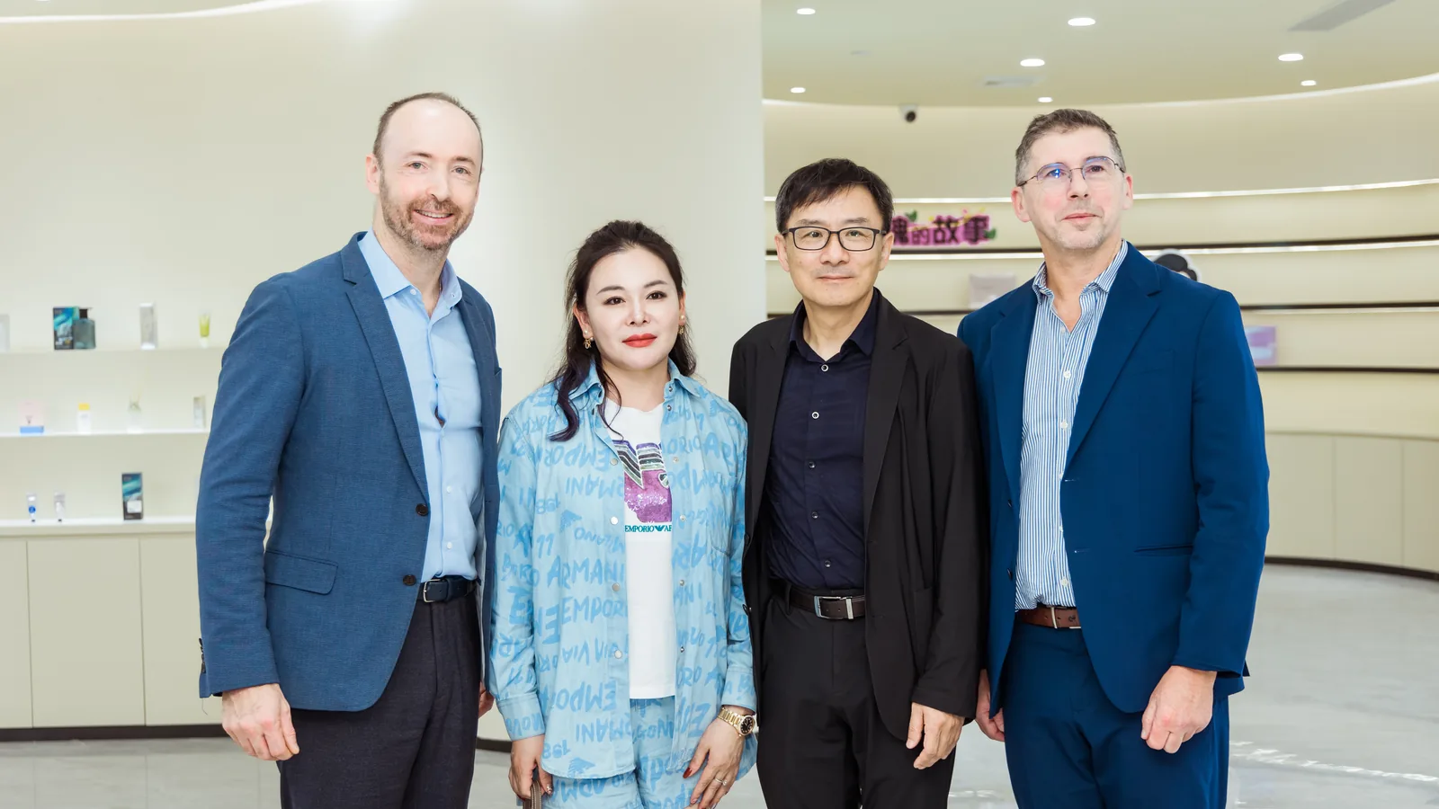 Overseas client visit photo